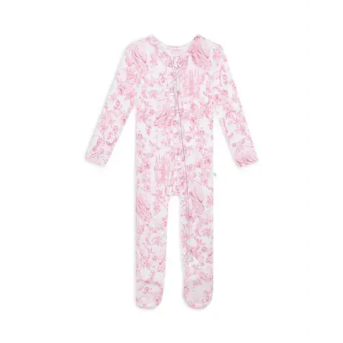Girls' Antoinette Ruffled Footie - SZ Newborn