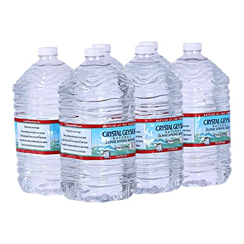 Crystal Geyser Natural Alpine Spring Water, Drinking Water Bottled at the Source, 6 Gallons