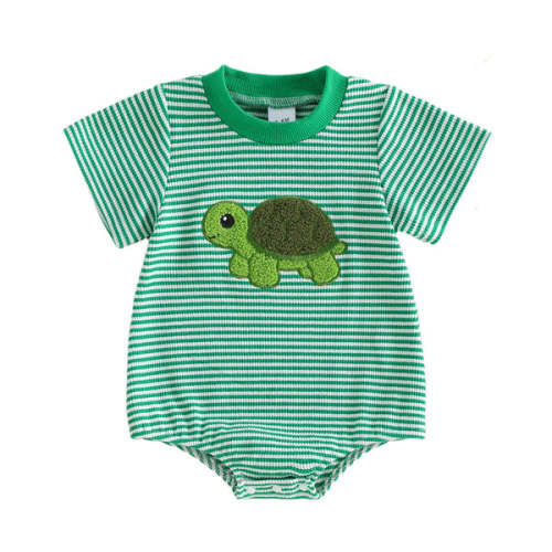 BABY TURTLE Striped Onesie - Hazel & Bo