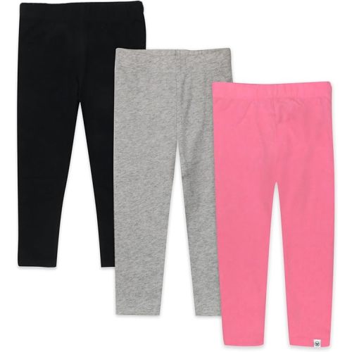 HonestBaby Multipack Leggings Skinny, Flare and Cargo Pants Organic Cotton for Infant Baby Girls, Toddlers, Little Kids