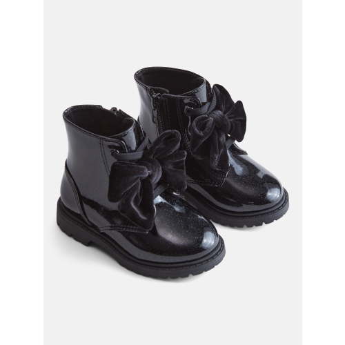 Wonder Nation Baby and Toddler Girls Bow Combat Boots