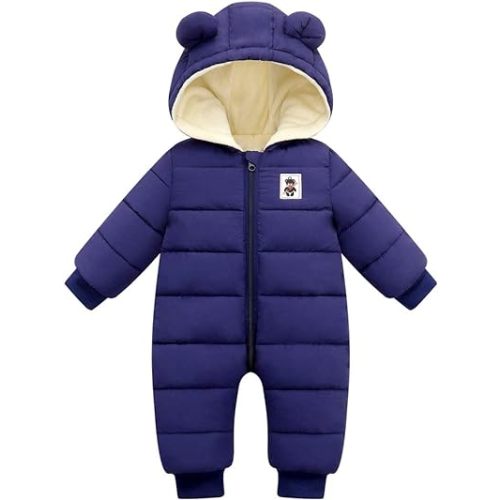 Cute Baby Boys Snowsuit New Born baby girls Winter Coat Toddler Clothes