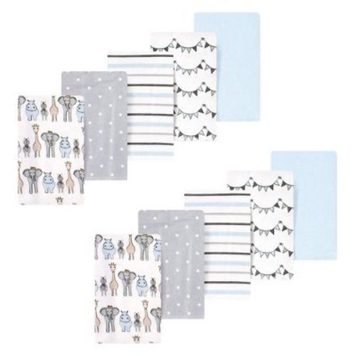 Luvable Friends Hudson Baby Flannel Burp Cloths 10pk