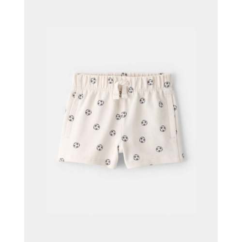 Baby Soccer French Terry Shorts - Ivory | Carter's