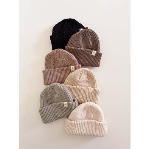 Baby Lala Ribbed Knit Beanie (0-5y) - 6 Colors