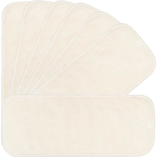 7 Pack Inserts with Snap - Reusable and Absorbent - Perfect for Any Diaper - Nora's Nursery