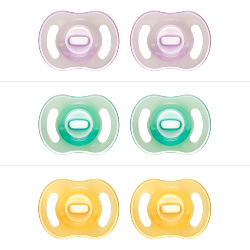 Tommee Tippee Ultra Light Night Glow Soother 2 Pack 0-6 Months - Assorted*