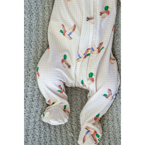 Zipper Footie in Little Mallard | Caden Lane