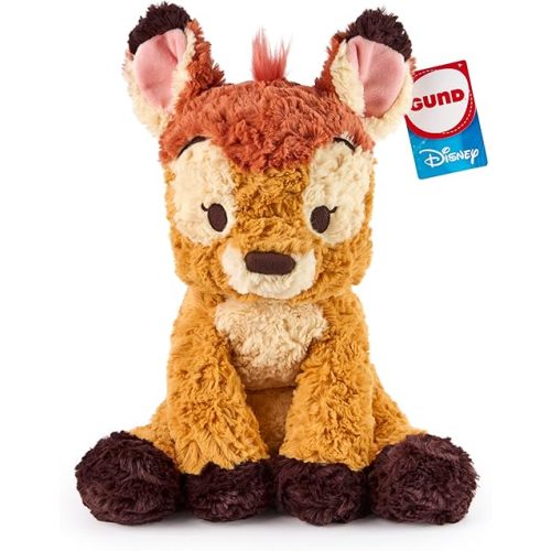 GUND Disney Official Bambi Plush, Disney Cozys Collection, Bambi Toys, Deer Stuffed Animal for Ages 1 and Up, Brown, 10”