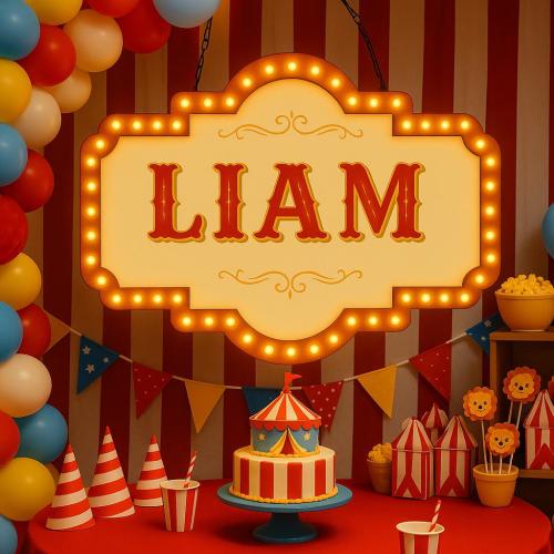 Custom Carnival Party Sign: Circus Theme Decor, Kids Playroom Decor