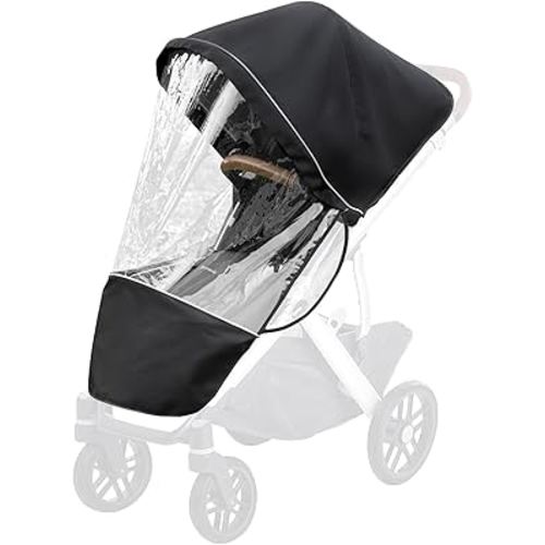 Performance Rain Shield, Rain Cover Fits for UPPAbaby Vista/Vista V2/Vista V3/Cruz/Cruz V2 Stroller, Protect from Wind/Rain/Snow/Dust, Air Vent Hole, Window with Zipper, Stroller Accessories