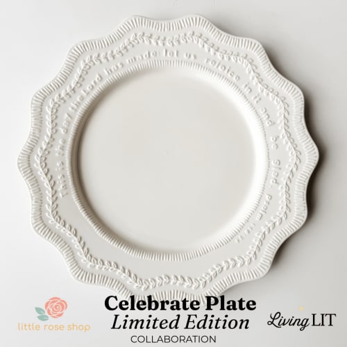 Christian Celebrate Plate with Psalm 118:24