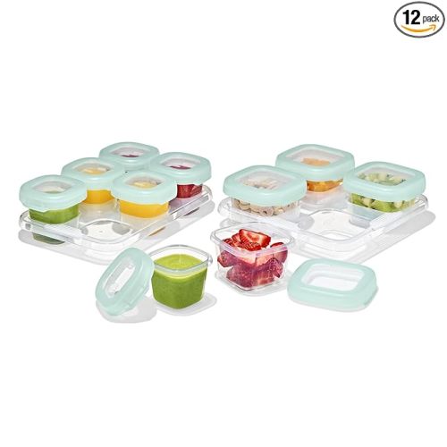 OXO Tot 12-Piece Baby Blocks Food Storage Container Set - Opal