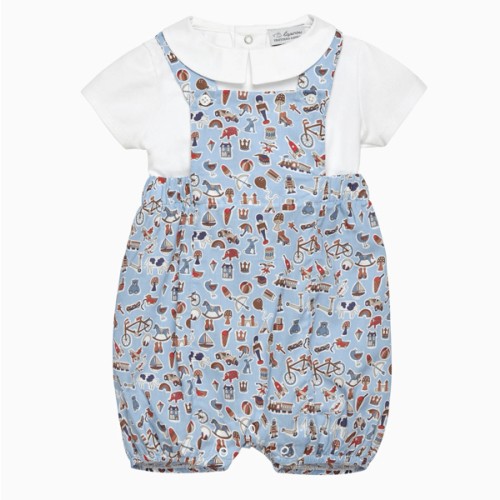 Baby Treasures Dungaree Set | Trotters London – Trotters Childrenswear USA