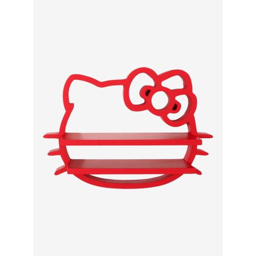 Hello Kitty Red Figural Wall Shelf