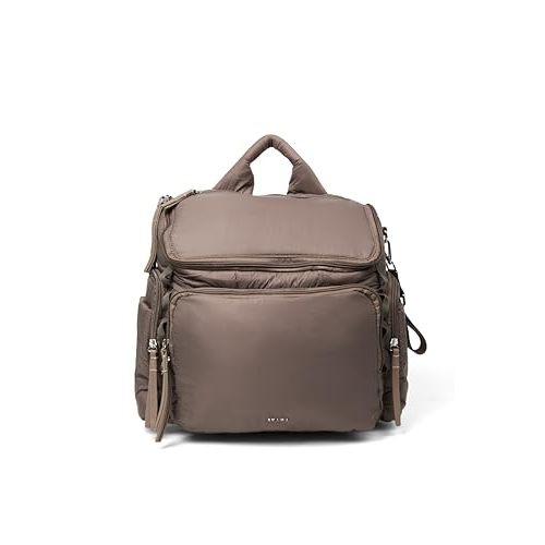 Staya Cloud Diaper Bag Backpack – Medium Lightweight Baby Diaper Bag for Mom & Dad, Travel Diaper Backpack with Smart Organization for Everyday Use, Baby Essentials & Hospital Needs, Taupe