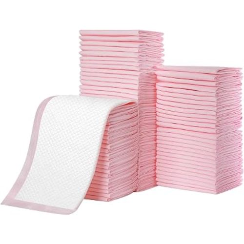 Disposable Changing Pad Liners Pack of 100 Baby Incontinence Changing Pads Diaper UnderPads Ultra Soft Super Absorbent Waterproof Mat 13 x18 in