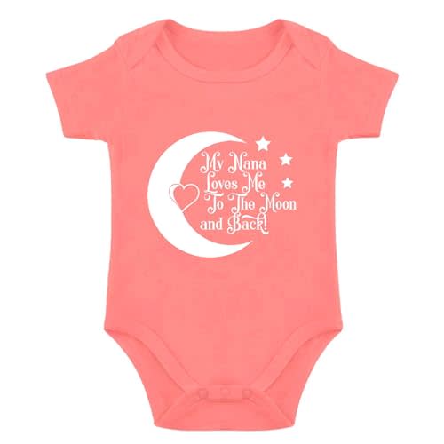 I Love My Nana Baby Bodysuit Nana Baby Clothes Grandma Pregnancy Announcement Babies Bodysuits