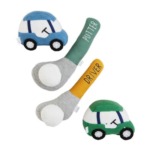 Mud Pie Golf Knit Rattles Cart, Driver and Putter – Baby Blossom Company