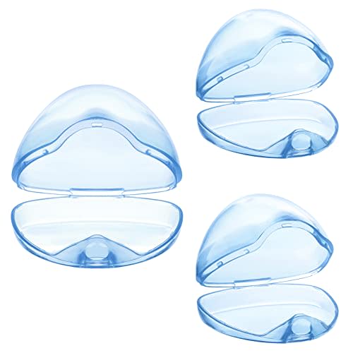 Accmor Pacifier Case, Pacifier Holder Case, Pacifier Container for Travel, BPA Free,Transparent Blue, 3 Pack