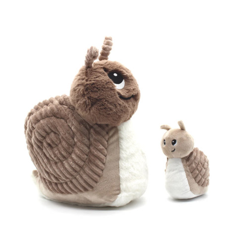 Les Ptipotos Speedou the Snail Mum & Baby - Brown