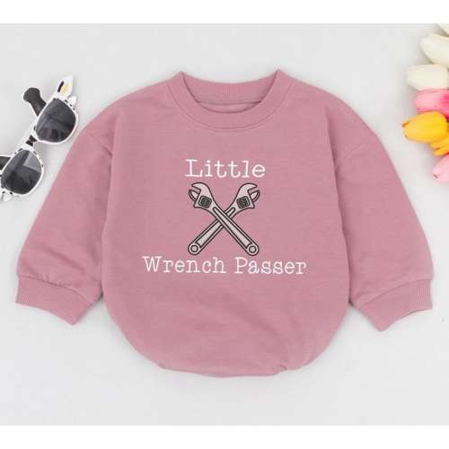 Little Wrench Passer Baby Romper, Mechanic Baby Gift, Daddy's Mechanic Baby Clothes, Check Engine Baby Bodysuit, Racing Baby Outfit