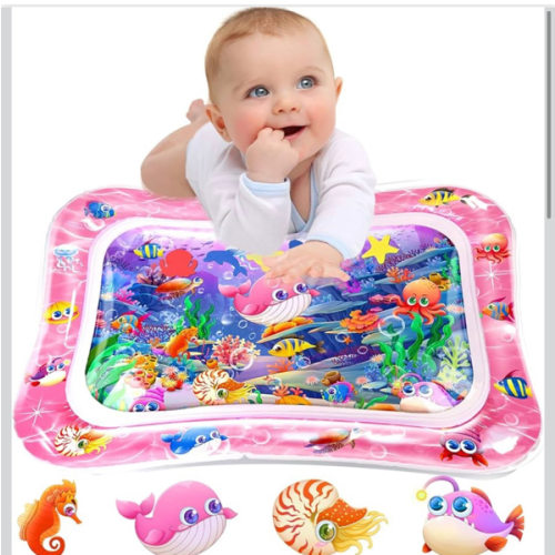 Infinno Tummy Time Mat Premium Baby Water Play Mat for Infants and Toddlers Baby Toys for 3 to 24 Months, Strengthen Your Baby's Muscles, Pink Theme Toys