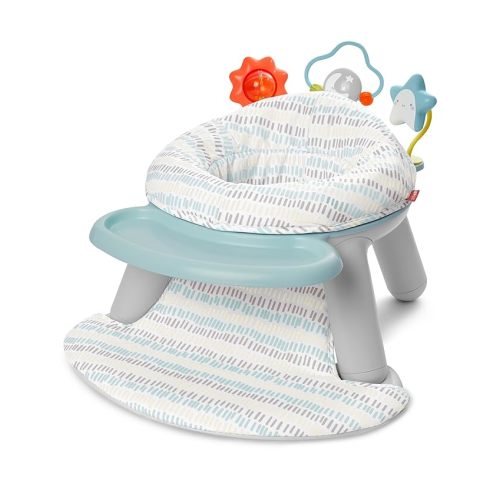 Skip Hop 2-in-1 Sit-up Activity Baby Chair, Silver Lining Cloud