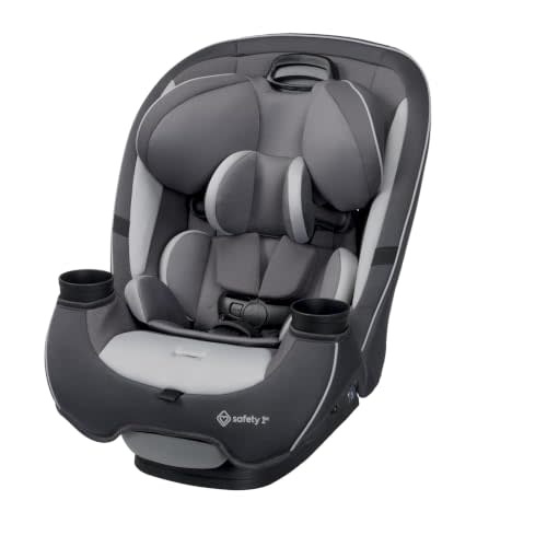 Safety 1st Grow and Go All-in-One Convertible Car Seat, Iron Frost | Rear-Facing 5-40 lb, Forward-Facing 30-65 lb & High-Back Booster 40-100 lb, One Seat for All 3 Stages