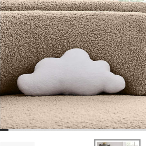 Sky High Cloud Kids Throw Pillow by Leanne Ford