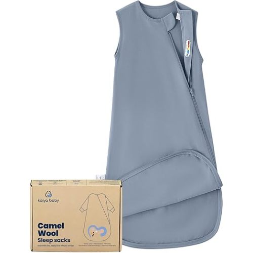 kaiya baby Unisex Sleeping Bag for Babies and Toddlers 0.5 Tog Sleep Sack 6-18 Months, Newborn Sleep Sack, Wearable Blanket Baby, One Piece Sleeveless Sleep Sacks, Gifts for Baby