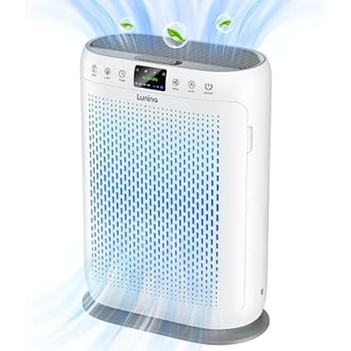 Air Purifiers for Home Large Room up to 2400sq.ft, LUNINO H13 HEPA Air Filter with PM 2.5 Display Air Quality Sensors, Aromatherapy Function, Air Cleaner for Dust, Smoke, Dander, Pets Hair, Pollen