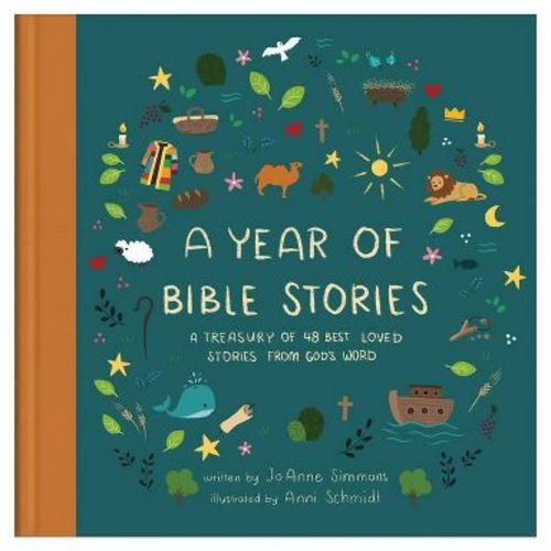 A Year of Bible Stories - by Joanne Simmons (Hardcover)