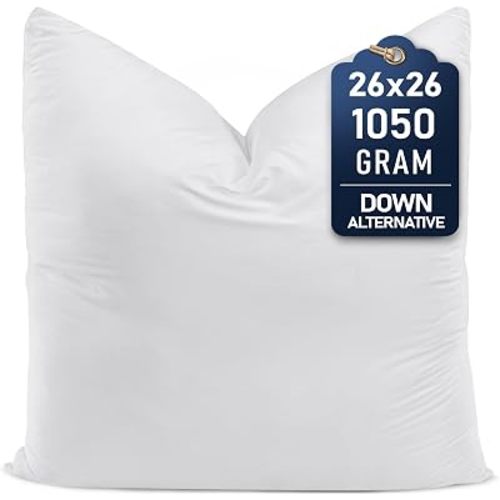 Utopia Bedding Throw Pillows, 26x26 Pillow Inserts, Pack of 1, White