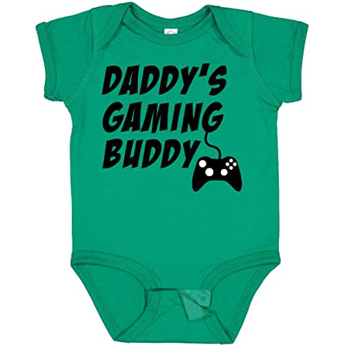inktastic Daddy's Gaming Buddy with Controller Baby Bodysuit