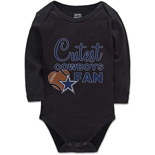 Cutest Cowboys Fan Infant Bodysuit Football Jumpsuit Rompers