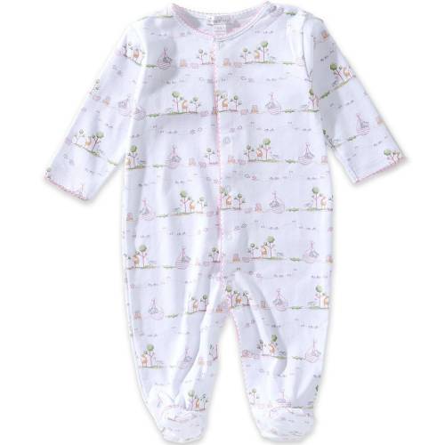 Kissy Kissy Baby Pima Cotton Long Sleeve Noah's Print Footed Coverall