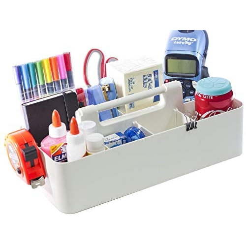 Enjoy Organizer - Portable Divided Storage Caddy -Made in USA (Ivory)