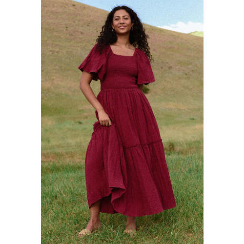 Lennon Maxi Dress in Wildberry