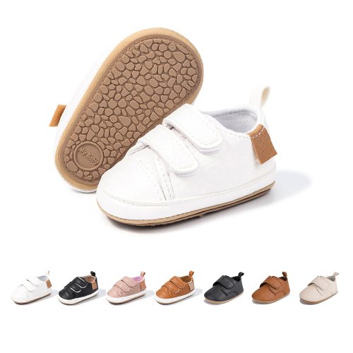 Meckior Baby Boys Girls Shoes High-Top Ankle Sneakers Toddler Soft Rubber Sole Infant Crib Shoes 0-18 Months