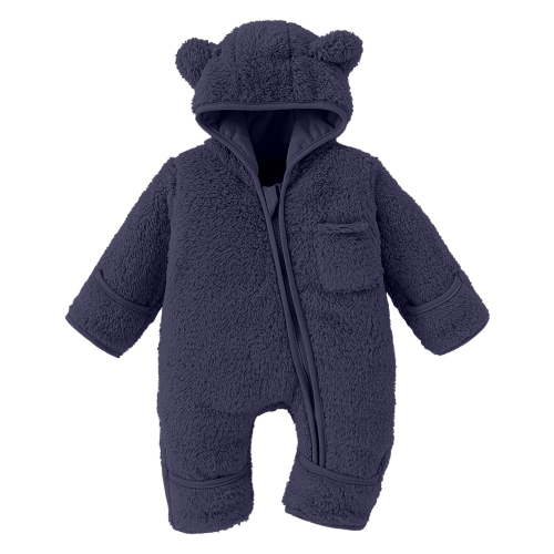 FYDUU Newborn Baby Bear Outfit Fold-Over Mittens Footies Girls Boys Winter Snowsuit Fleece Clothes Hooded Jumpsuit Onesie Outwear 0-3 Months