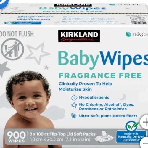 Kirkland Signature Baby Wipes Fragrance Free, 900-count