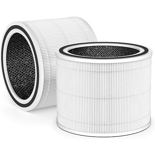 2-pack 12070 Air Filter Replacement, Compatible with Clorox Turbo Air Purifiers 11070, Medium Room Advanced Carbon Air Filter Replacement（12070）