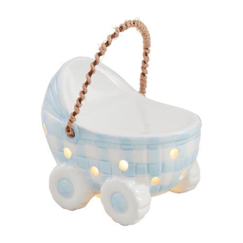 Blue Baby Carriage Light-Up Sitter | Mud Pie