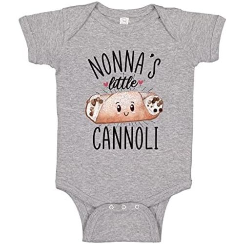 Nonna's Little Cannoli Baby Boy or Girl Bodysuit One Piece Toddler T-Shirt Italian Nonna Gift for Grandma