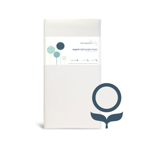 Classic Organic Cotton Crib Mattress - Lightweight 2 stage