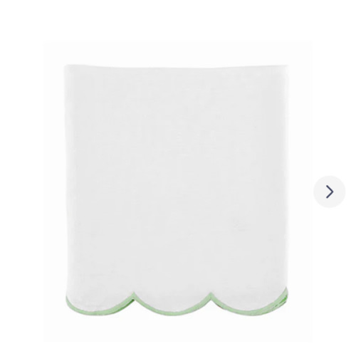 Scallop Crib Skirt in Garden Green | Caitlin Wilson