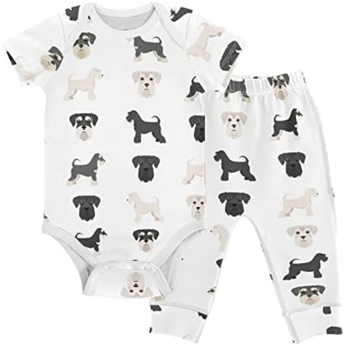 vvfelixl Baby Bodysuits Pants Sets Gnome Mushroom Short Sleeve Baby Clothes for Boys Girls 3M