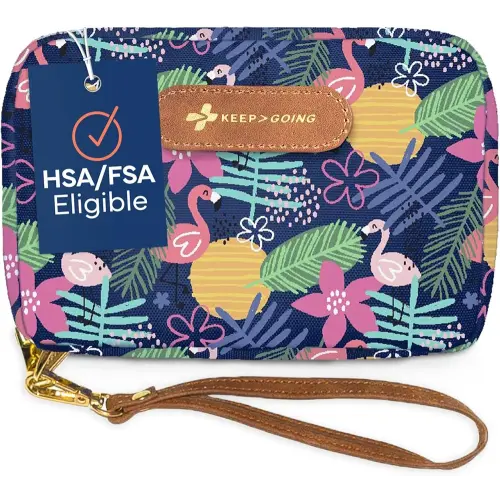 KeepGoing Travel First Aid Kit for Kids – 130 Pc. for Car, Home, Purse, Diaper Bag & Backpack with Latex-Free Bandages - Mini First Aid Kit Travel Size TSA-Approved