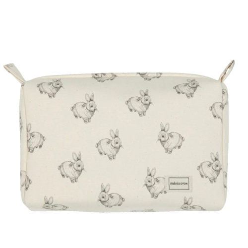 Rabbit Ecru Toiletry Bag · Minicoton
